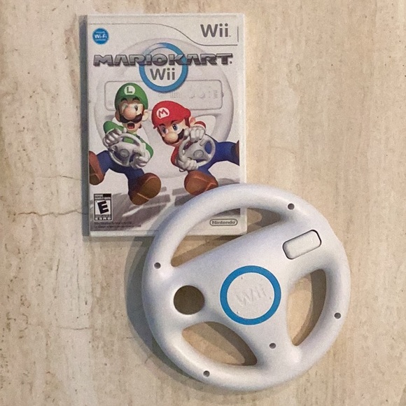 Nintendo Other Mario Kart Wii Game Wheel Nintendo Racing Driving
